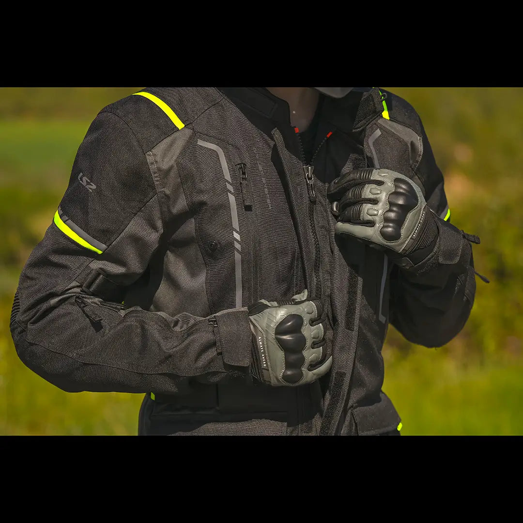 Chaqueta LS2 Narvik Man - Negro/Amarillo
