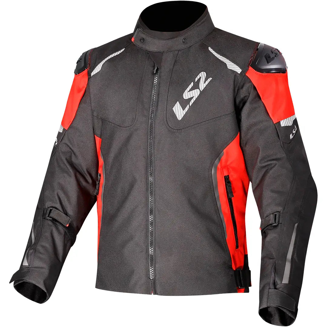 LS2 Zoom Man Jacket - Black/Red