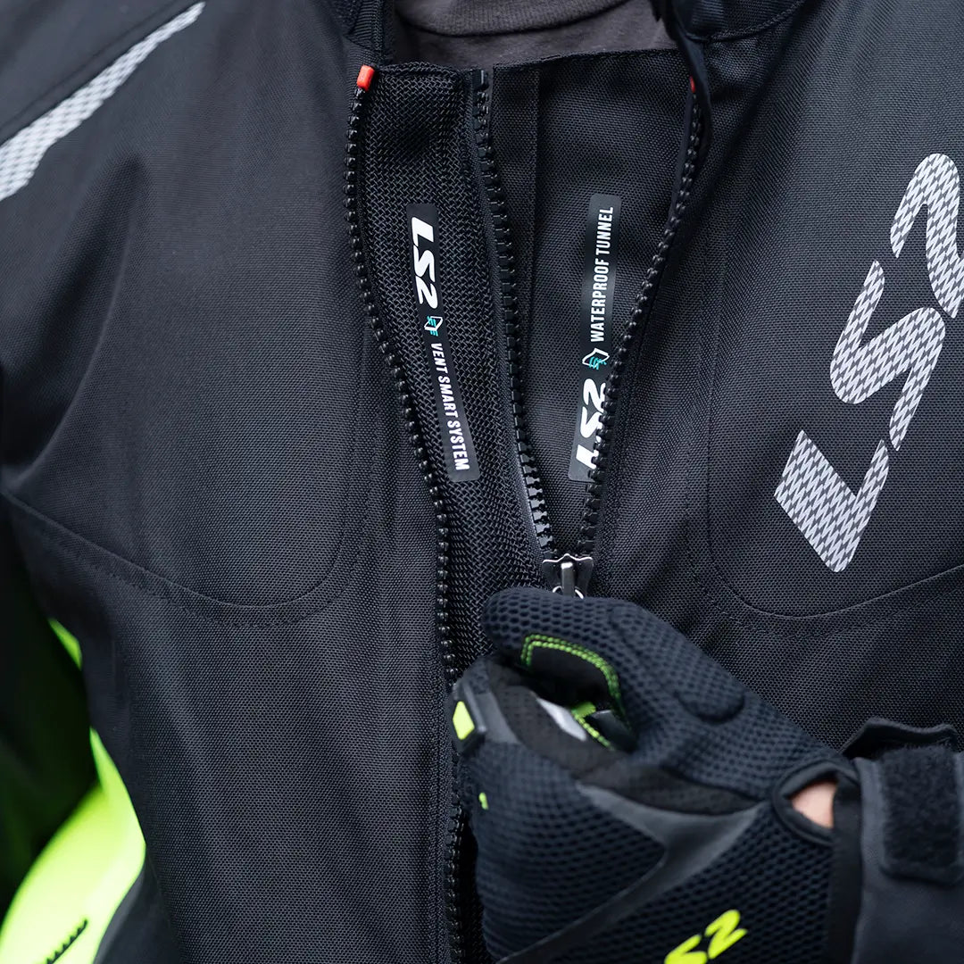 LS2 Zoom Man Jacket - Black/Yellow