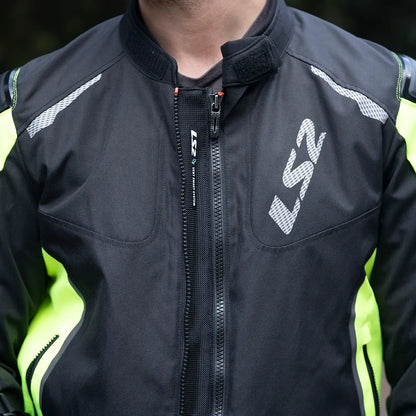 LS2 Zoom Man Jacket - Black/Yellow