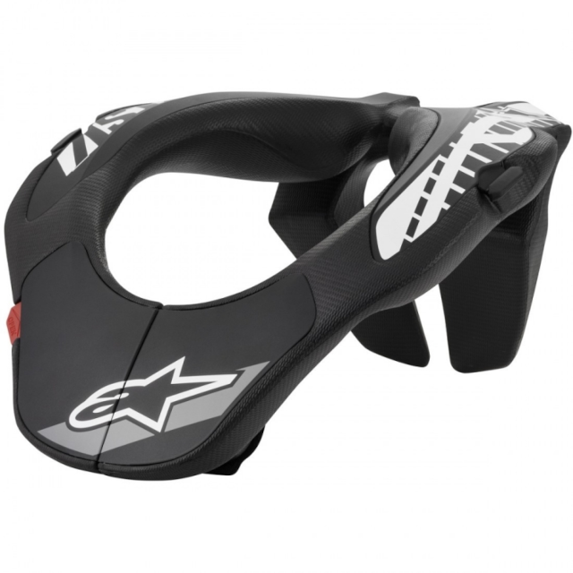 Collarín Off-Road Alpinestars Youth Neck Infantil negro-blanco 6540118-12-OS