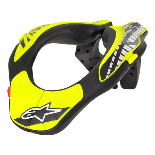 Collarín Off-Road Alpinestars Youth Neck Infantil negro-amarillo flúor 6540118-155-OS