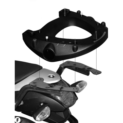 Support de valise Monorack Monokey/Monolock BMW RR 1200 06-10 GIVI