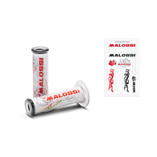 Malossi tribal white grips - open