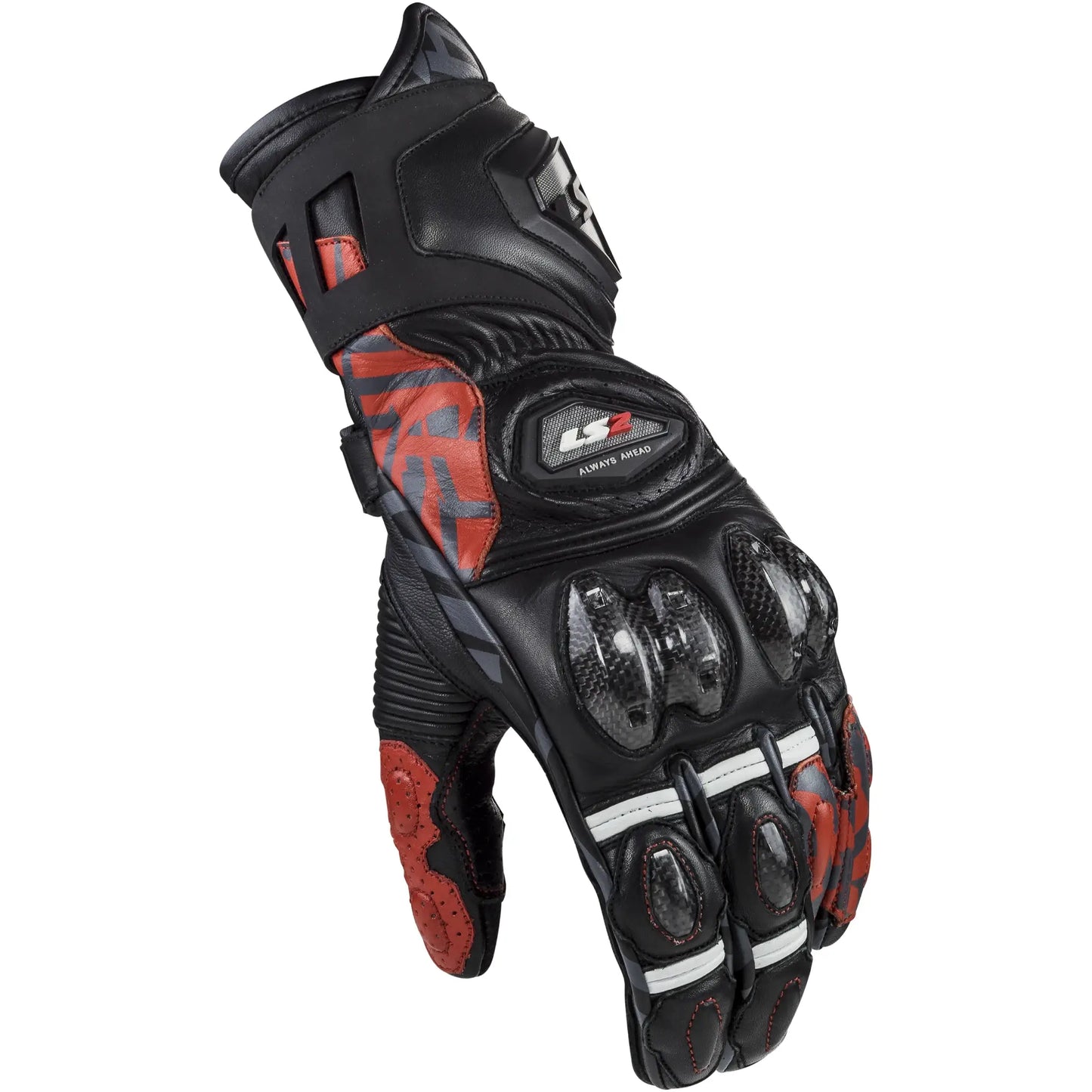 Guantes LS2 Feng Man - Negro/Rojo