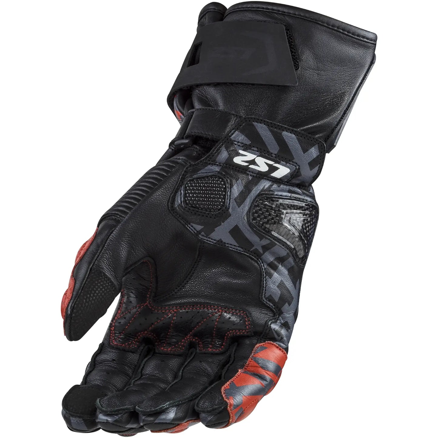 Guantes LS2 Feng Man - Negro/Rojo