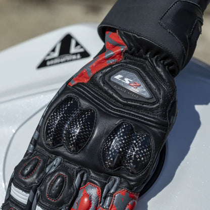 Guantes LS2 Feng Man - Negro/Rojo