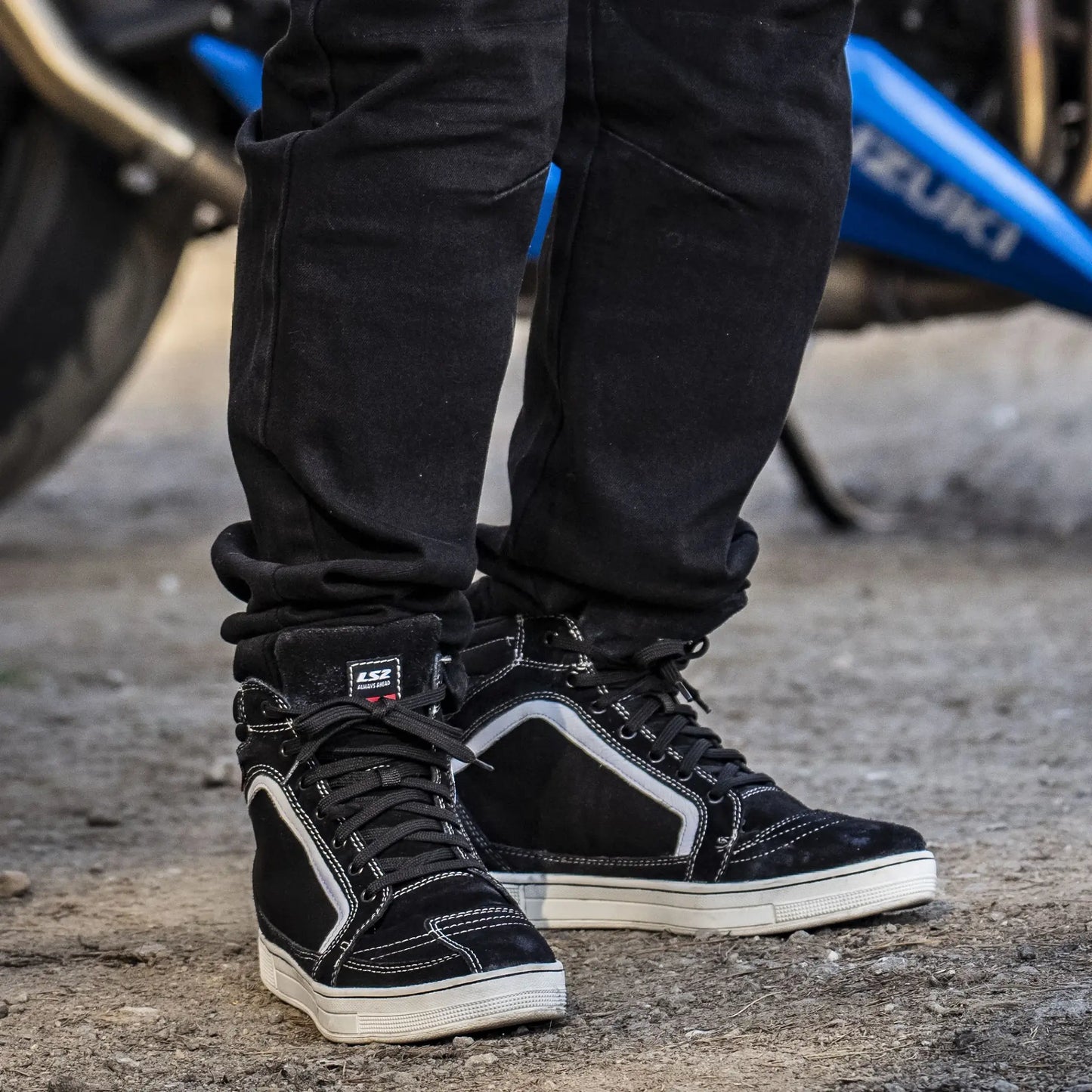 Botas LS2 Doron Man - Negro/Blanco