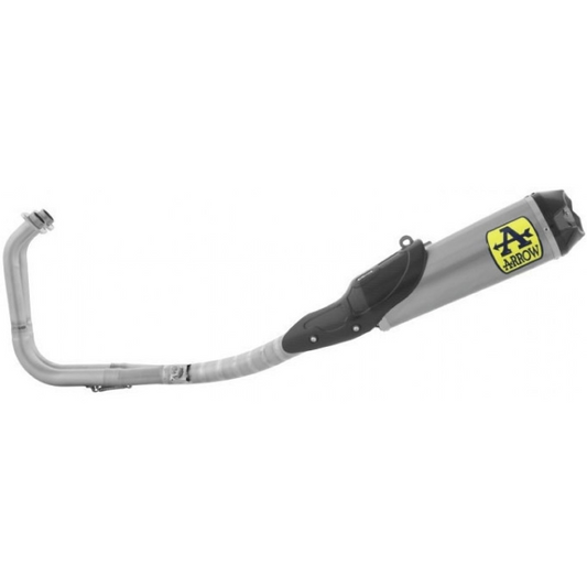 Complete Arrow Exhaust Competition Evo Kawasaki Ninja 400 18-21 E4/5 - aluminium