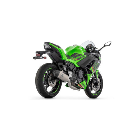 Silenciador Arrow Veloce Kawasaki Z650 / Ninja Euro 5 2024 - titânio
