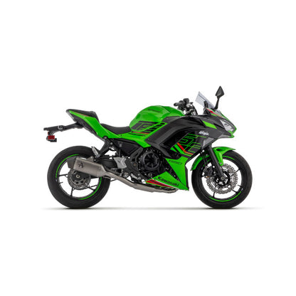Silenciador Arrow Veloce Kawasaki Z650 / Ninja Euro 5 2024 - titânio