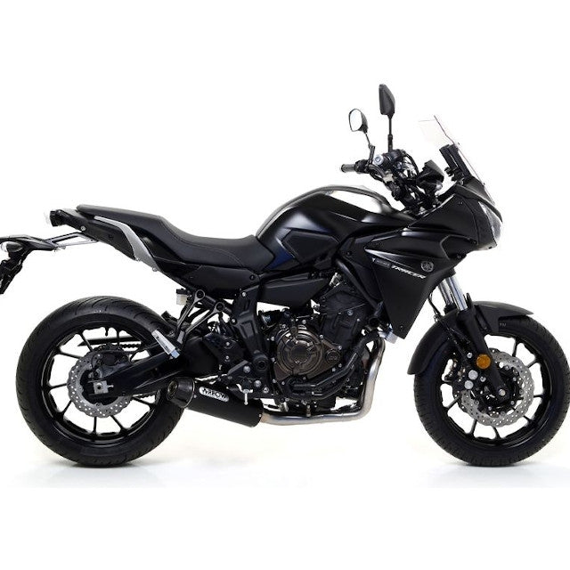 Silenciador de escape Arrow Rebel Yamaha MT-07 >14 / Tracer 700 >16 (CE) - negro 71843JRN