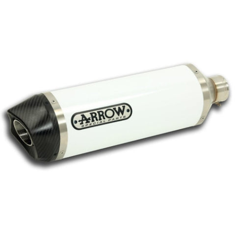 Silenciador escape Arrow RaceTech Kawa Z650 >17/Ninja 650 17-20 (CE) blanco-carbono 71854AKB