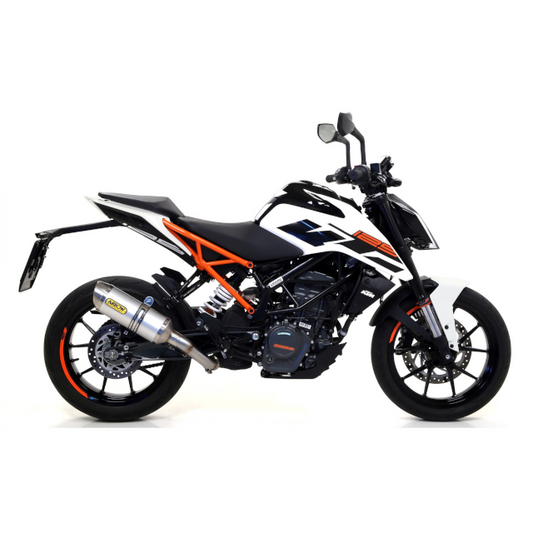 Exhaust silencer Arrow Thunder KTM Duke 125/390 17-20 (CE) aluminium