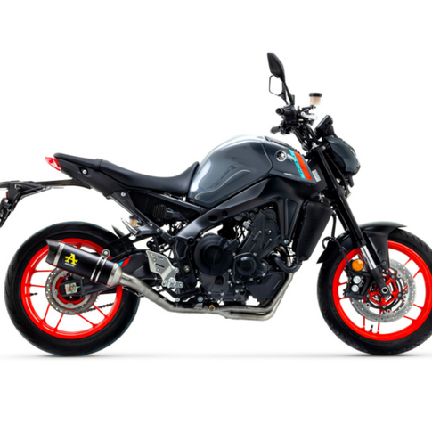 Silenciador de escape Arrow Thunder Yamaha MT-09 >21 (CE) - preto