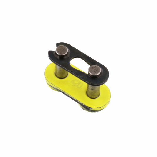 Attache rapide type clip chaîne 420 SB RK Jaune Néon