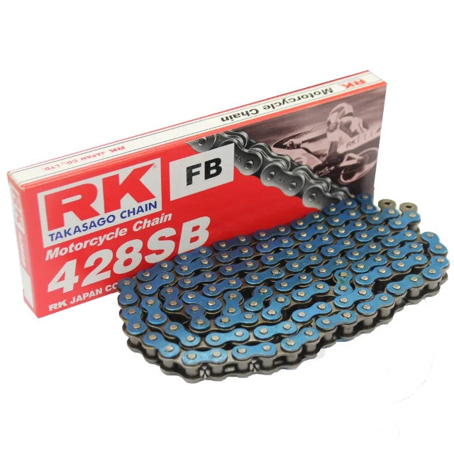 Corrente RK 428SB com 140 Elos, Azul