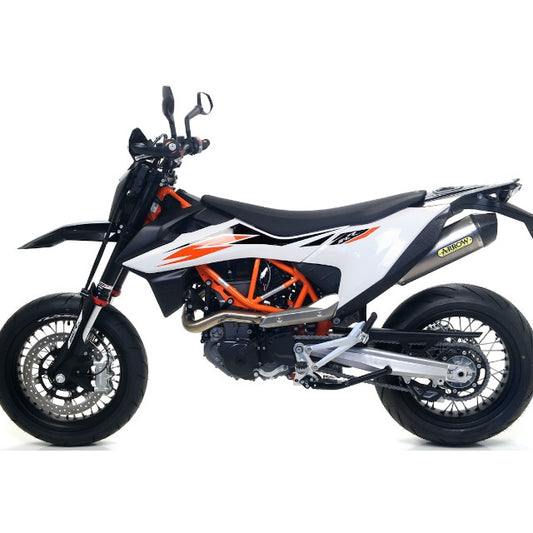 Arrow SlipOn RaceTech Exhaust KTM 690 SMCR >21/Husqvarna 701SM>21 (CE) titanium-carbon