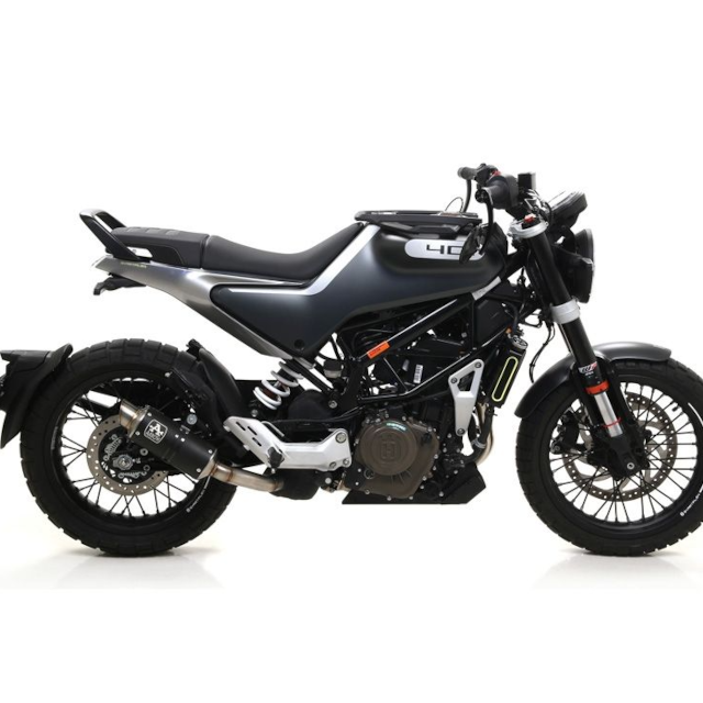 Escape Arrow Slip-On GP2 Husqvarna Svartpilen / Vitpilen 401 >20 (CE) - preto