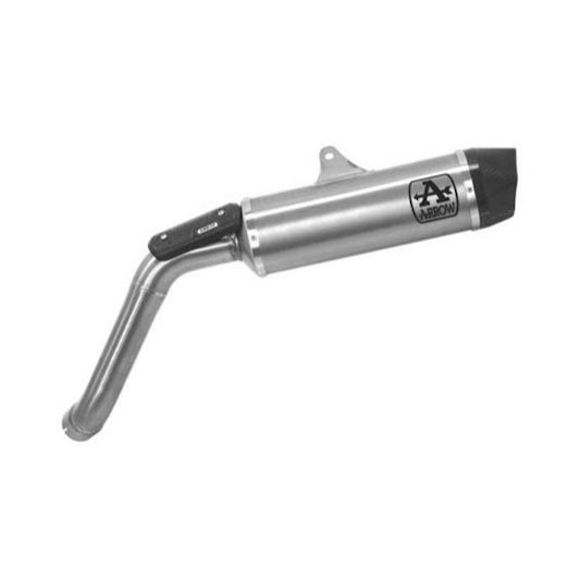 Arrow Slip-On Exhaust Indy race Moto GUZZI V85TT >21 (CE) aluminium-carbon
