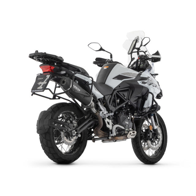 Silenciador Arrow Indy Race EVO Benelli TRK 502 X 21-23 - aluminio negro