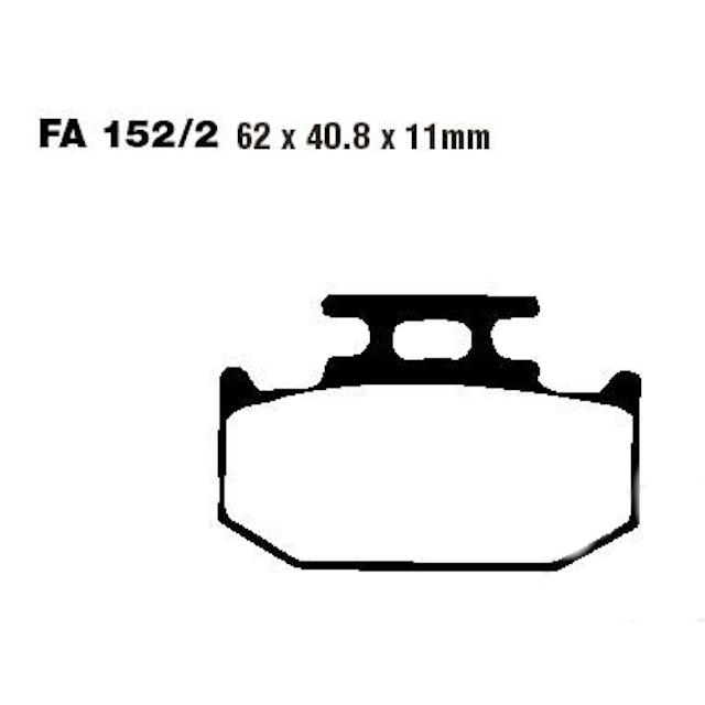 Pastillas de freno traseras Suzuki RM 125/250 93-95 EBC - sinterizadas FA152/2R