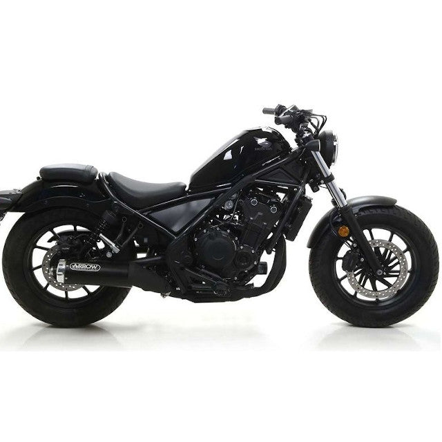 Escape Arrow Slip-On Rebel Honda CMX 500 >20 preto-alumínio