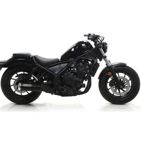 Escape Arrow Slip-On Rebel Honda CMX 500 >20 preto-alumínio
