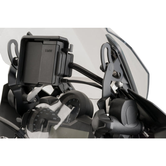 Soporte Fijador Simétrico para Cúpula Negro BMW R 1200 GS 13'-18' PUIG 7566N