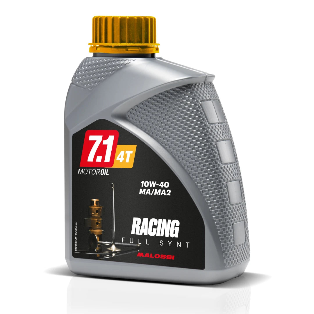 Óleo de motor Malossi 7.1 Racing 10W40 1L - totalmente sintético 