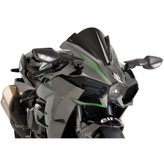Cúpula Racing Negro Kawasaki Ninja H2 (15-20) PUIG 7631N