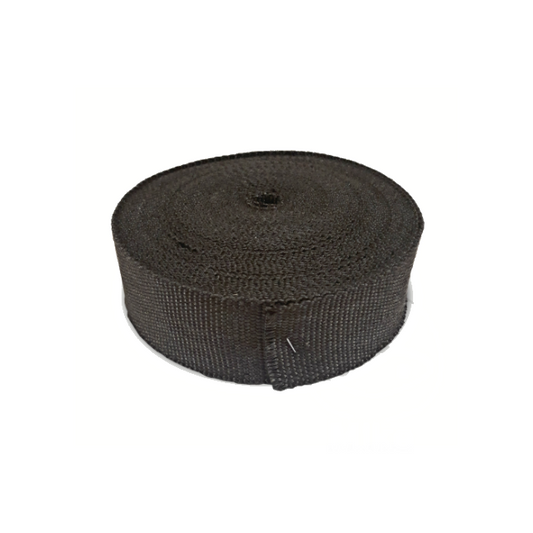 Cinta anticalórica textil escape basalto 15mx50mm - negro