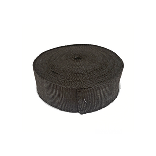 Cinta anticalórica textil escape basalto 15mx50mm - negro