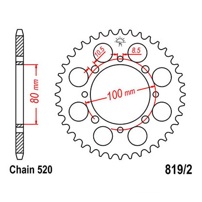 Kit de transmissão Suzuki GZ 250 Marauder 15x41Z passo 520 VX3 110 elos D.I.D
