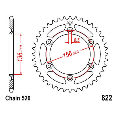 Transmission kit Beta RR / Gas Gas EC / Rieju MR 13x48T X-Ring 520ZVMX/112 D.I.D