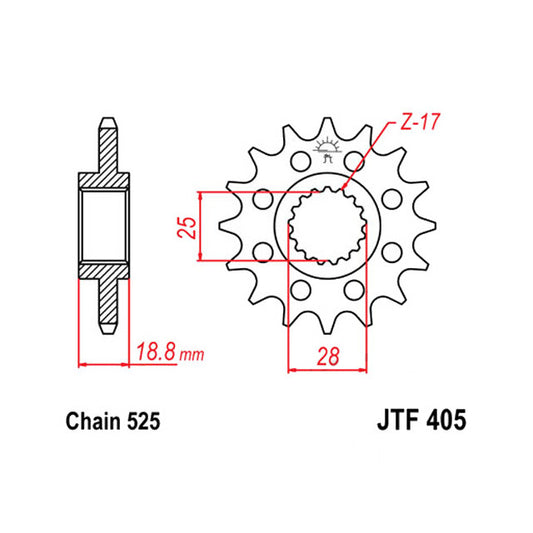 Transmission kit BMW F 800 R 19-20 19x47 X-Ring 525VR46/120 DID VR/46