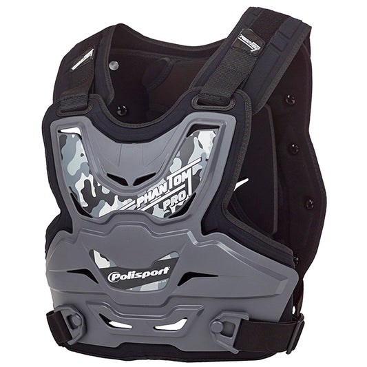 Protector de Peto Phantom Pro Adulto Polisport - negro-nardo grey 8003900001