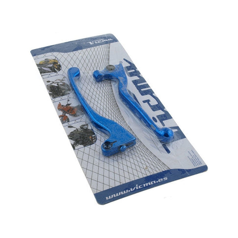 Manetas de freno ambos lados Peugeot Speedfight / Trekker freno tambor bomba AJP Vparts - azul 80159