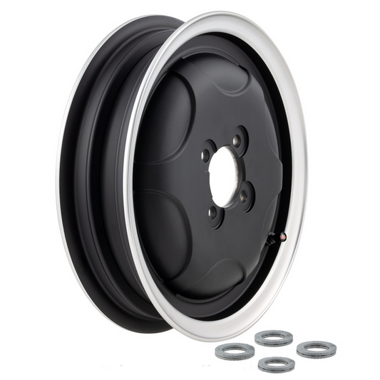 Jante tubeless noir mat/bord poli conversion de 8" à 10" SIP