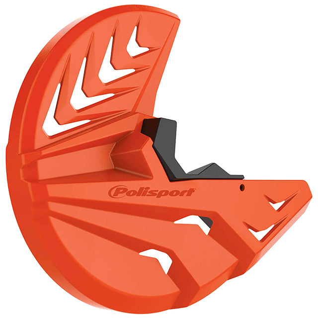 Protector Disco delantero y horquilla Husqvarna TC/FC 14-15 Husaberg TE/FE 09-14 KTM SX/SXF/XC/XC-F 07-14 EXC/EXC-F/XC-W / XCF-W 07-15 Polisport negro-naranja KTM 8151500003