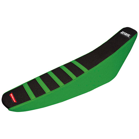 Funda del sillín Kawasaki KXF450 12-15 / KXF250 Zebra 13-16 Polisport verde-negro 8154800003