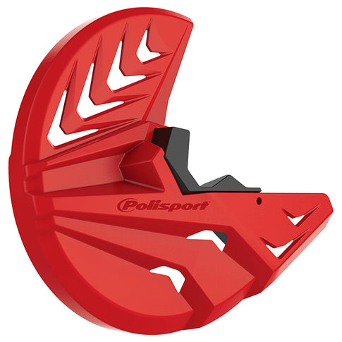 Protector Disco delantero y horquilla CRF250/450R 10-14 Polisport - negro-rojo CR04 8155100003