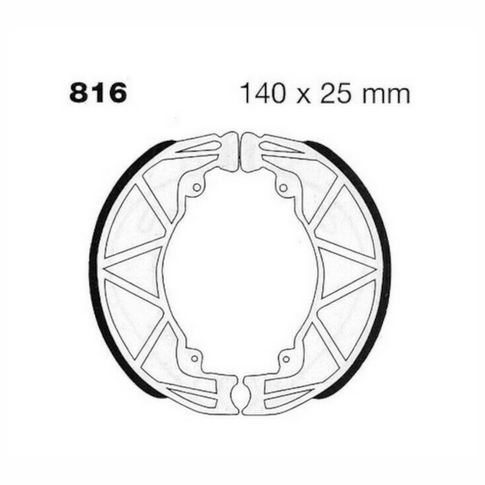 Zapatas de freno traseras Piaggio scooter 50/125/150/180 EBC 816