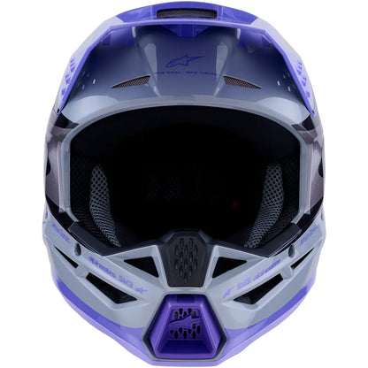 Casco Alpinestars S-M3 Youth Jettson - Gris/Negro/Lila