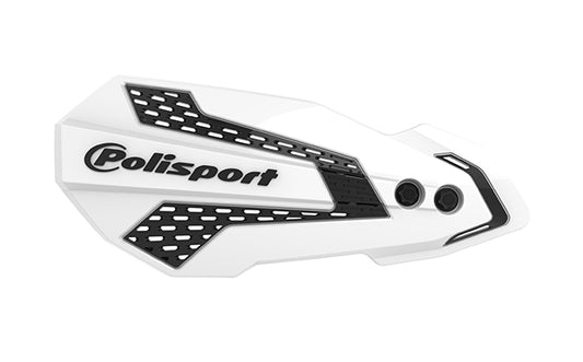 Handguards MX Flow YZ/YZF/WR 08-22 Polisport - white-black