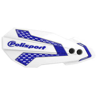 Handguards MX Flow YZ/YZF/WR 08-22 Polisport - white-blue yam95