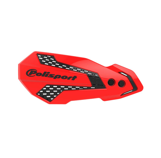 Plastic Replacement Handguards MX Flow Polisport - black-red CR04