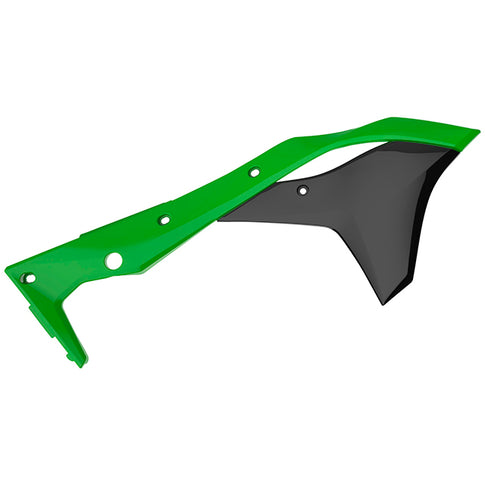 Tapas Radiador KX250F 17-20 Polisport - negro-verde 8412300001