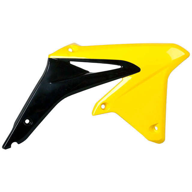 Tapas Radiador RMZ450 08-17 Polisport - negro-amarillo RM01 8412500005