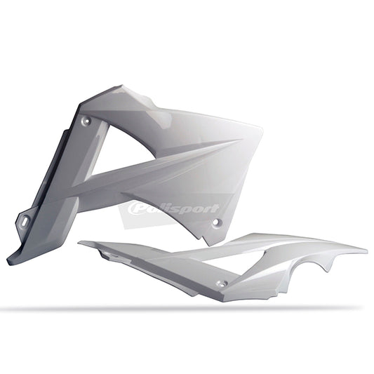 Tapas Radiador EC125/EC-E125/EC200/EC-E200/EC250/EC-E250/EC300/EC-E300/EC450/EC-E450 10-11 Polisport - blanco 8413300008
